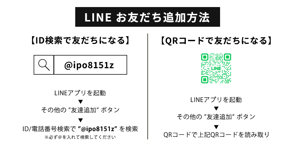 LINE お友だち追加方法
