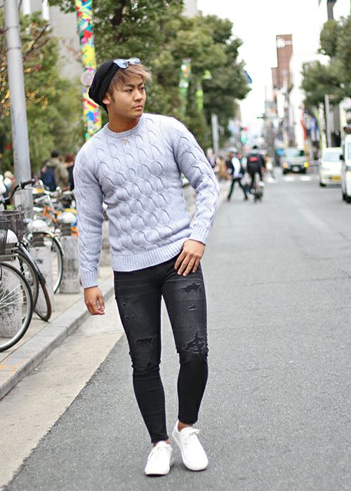 SALE】シックケーブルラウンドニット | adamsJUGGLER（アダムス