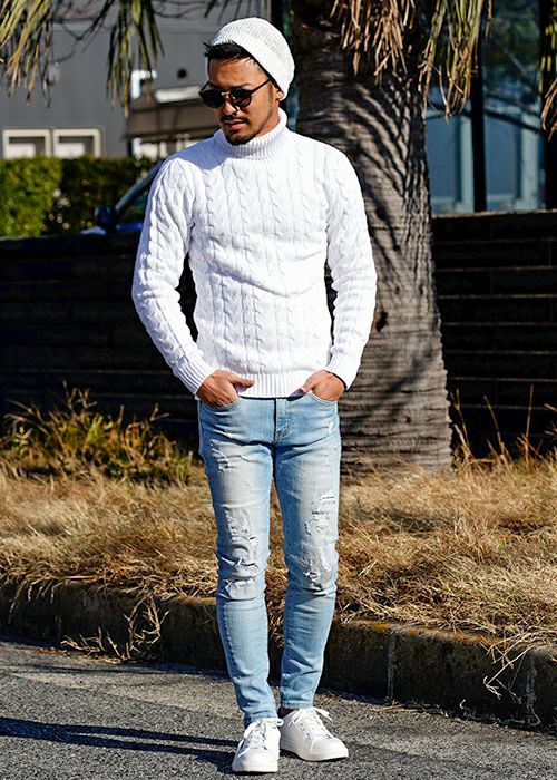 SALE】シックケーブルタートルニット | adamsJUGGLER（アダムス