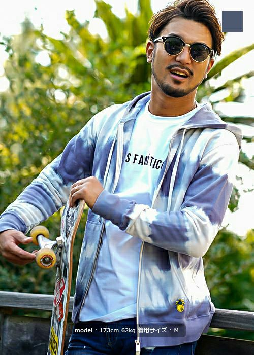 SALE】タイダイボーダージップパーカー | adamsJUGGLER（アダムス