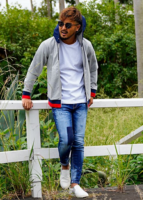 SALE】リブラインジップパーカー | adamsJUGGLER（アダムスジャグラー