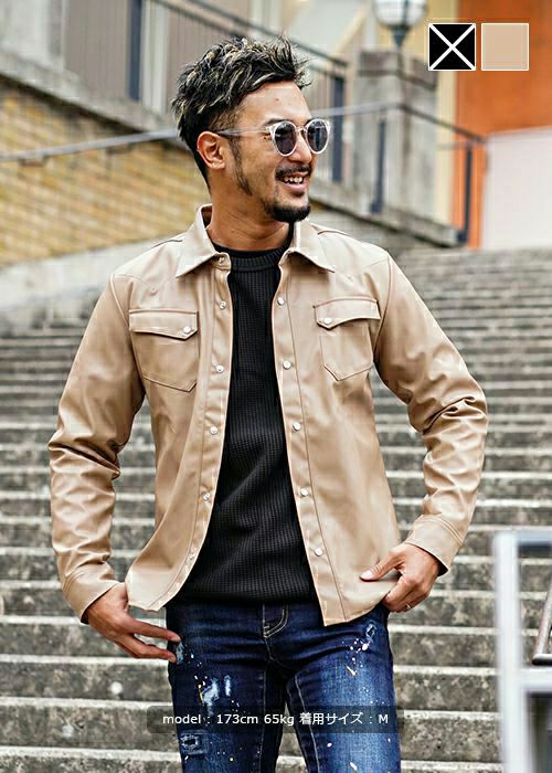 アーバンレザーロングシャツ | adamsJUGGLER（アダムスジャグラー