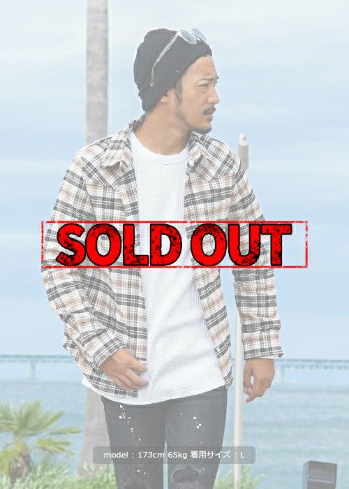 バリオスチェックロングシャツ | adamsJUGGLER（アダムスジャグラー