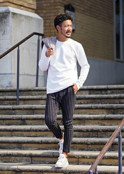 SALE】リラックスストライプパンツ | adamsJUGGLER（アダムス