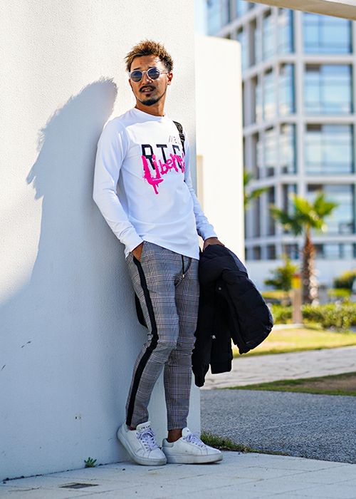 RTEGグレンチェックラインパンツ | adamsJUGGLER（アダムスジャグラー