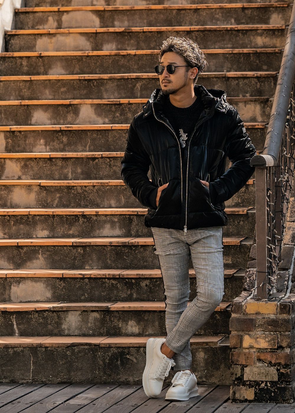 RTEGグレンチェックラインパンツ | adamsJUGGLER（アダムスジャグラー