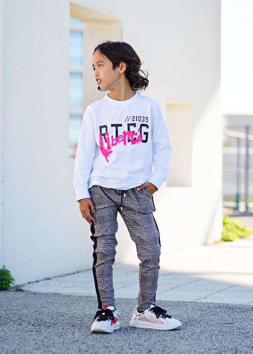 RTEGグレンチェックラインパンツキッズ | adamsJUGGLER（アダムス