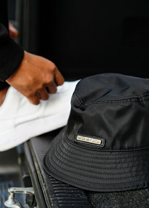 RTEGナイロンバケットハット シグネチャーキャップ／コーデュロイ