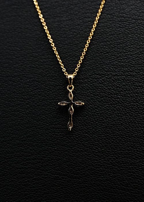 ファイブストーンクロスネックレス スモールクロスネックレス／クロス