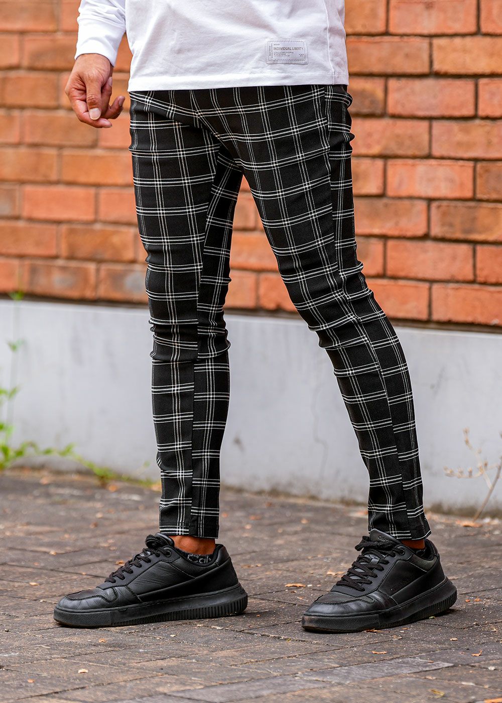 RTEG23ウィンドウペインチェックパンツ | adamsJUGGLER（アダムス