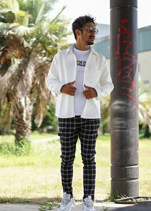 RTEG23ウィンドウペインチェックパンツ | adamsJUGGLER（アダムス