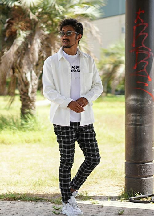 RTEG23ウィンドウペインチェックパンツ | adamsJUGGLER（アダムス