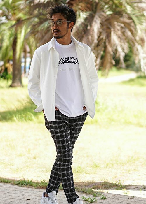 RTEG23ウィンドウペインチェックパンツ | adamsJUGGLER（アダムス