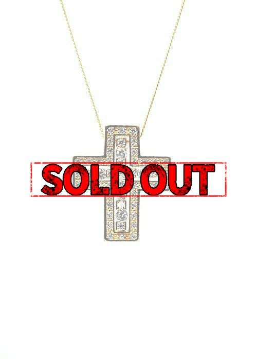 ジルコニアクロスネックレス/G スモールクロスネックレス／クロス