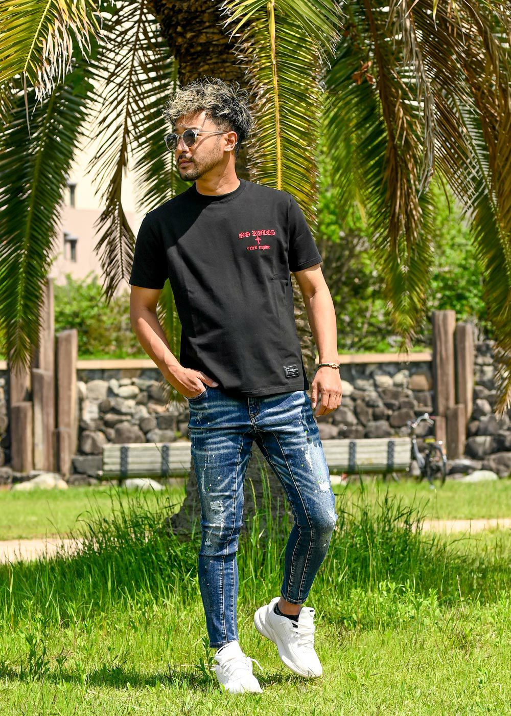 アダムスジャグラージーンズ 楽天市場】Retro Engine Retro Engine/(M)L/Indigo Damage Denim L/P