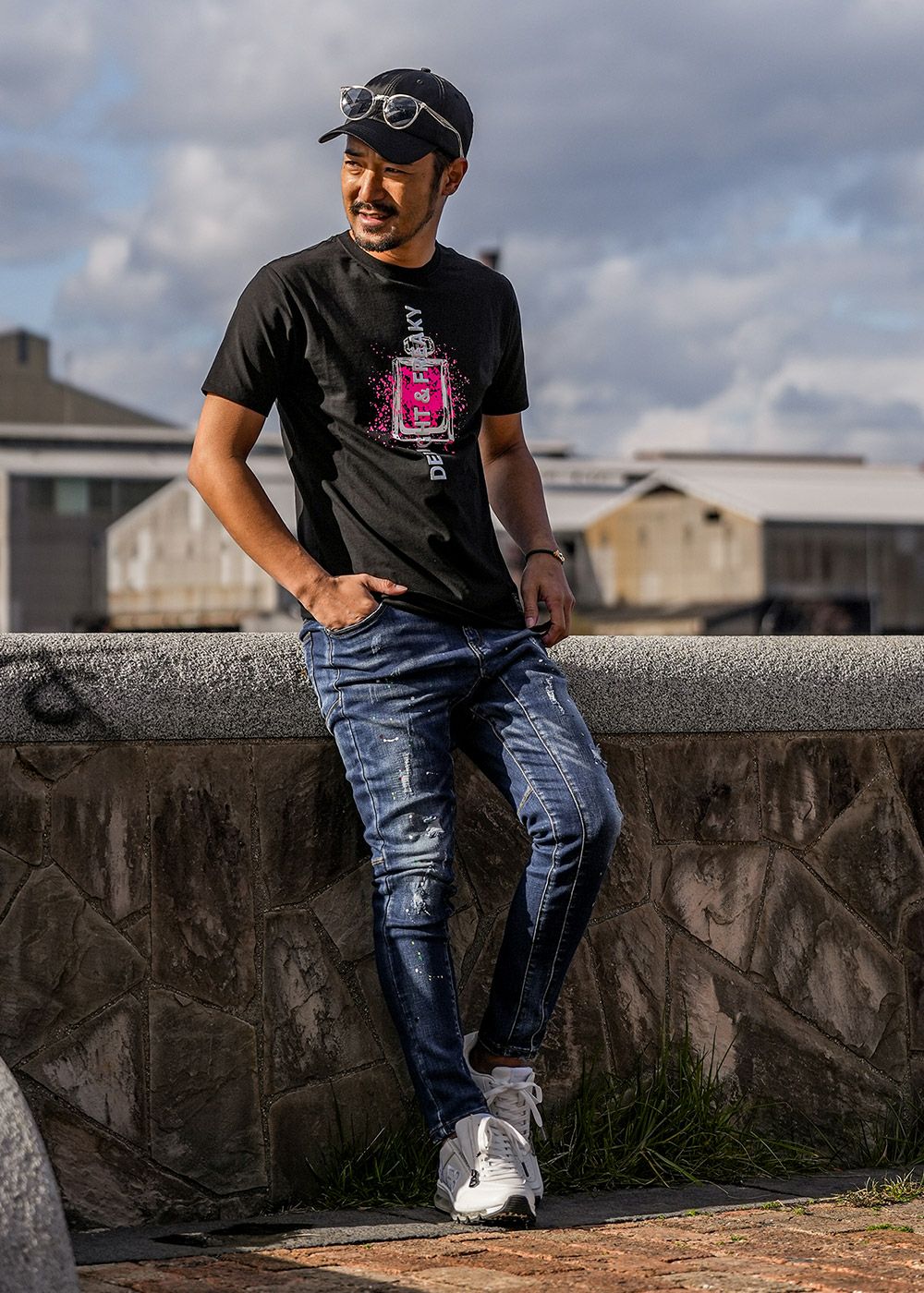 メニーCペイントデニムロングパンツ | adamsJUGGLER（アダムス