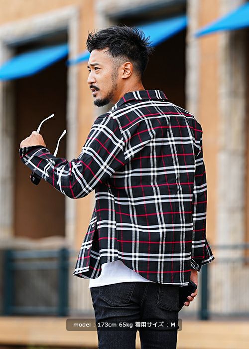 ozz oneste チェック柄シャツ B2チェックロングシャツ | adamsJUGGLER（アダムスジャグラー）公式