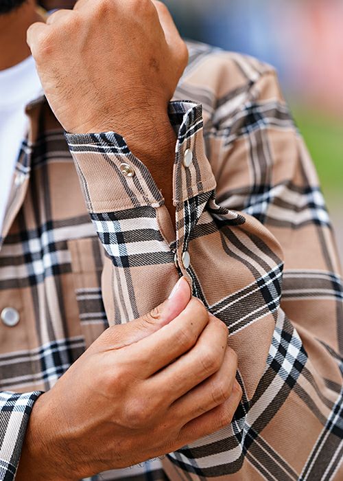 B2チェックロングシャツ | adamsJUGGLER（アダムスジャグラー）公式