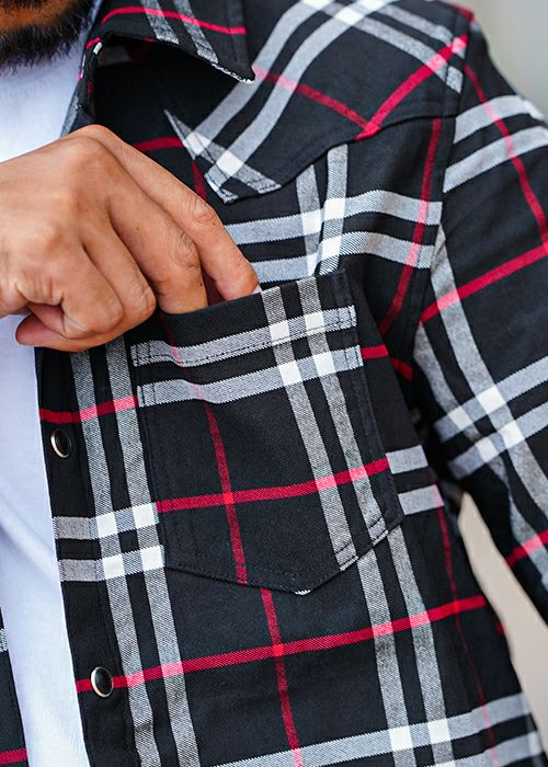 B2チェックロングシャツ | adamsJUGGLER（アダムスジャグラー）公式