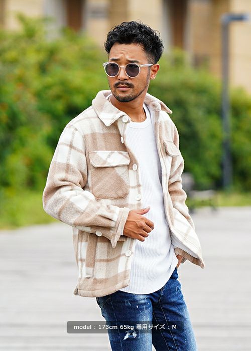 トーンオントーンチェックCPO | adamsJUGGLER（アダムスジャグラー