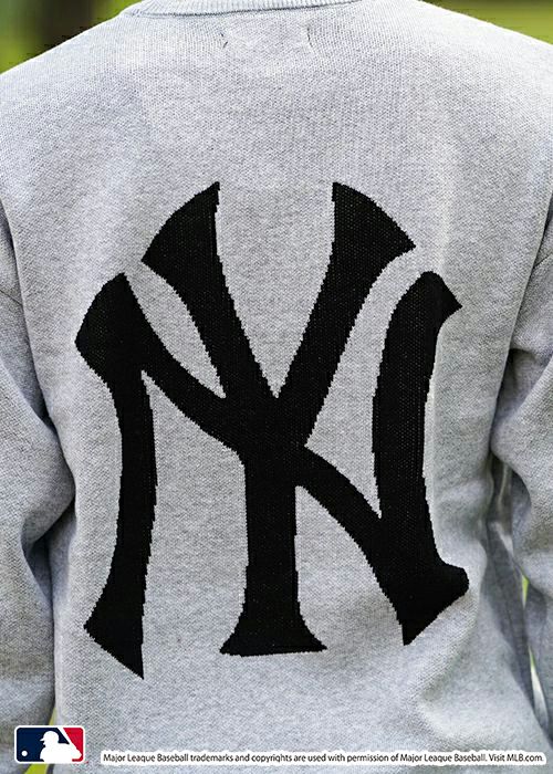 MLBニットNY クルーネック／ニット／メンズ