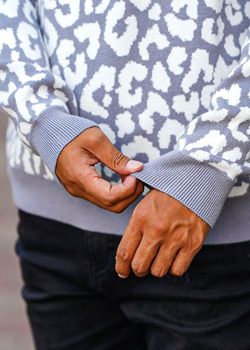 12Gレオパードニット クルーネック／ニット／メンズ