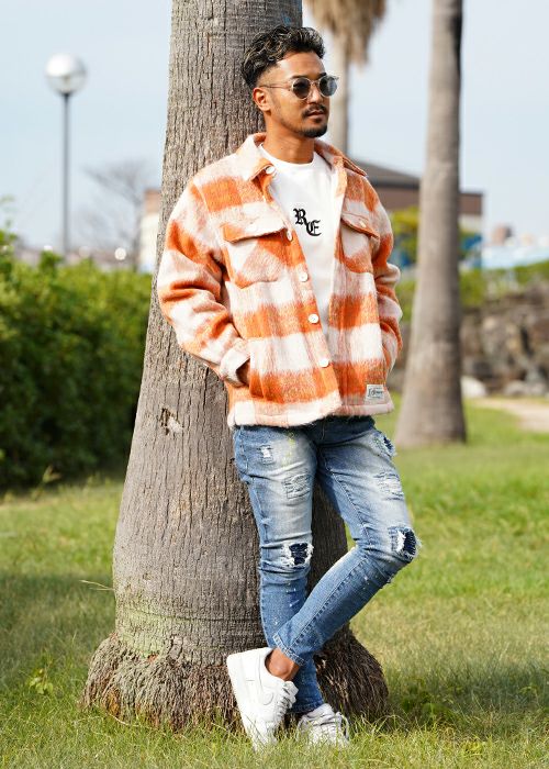 ビッグタータンチェックCPO | adamsJUGGLER（アダムスジャグラー）公式