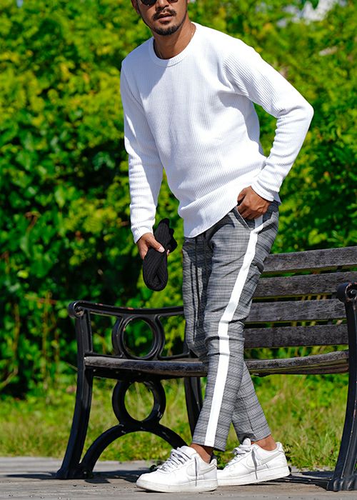 R.T.E.Gチェックラインパンツ | adamsJUGGLER（アダムスジャグラー