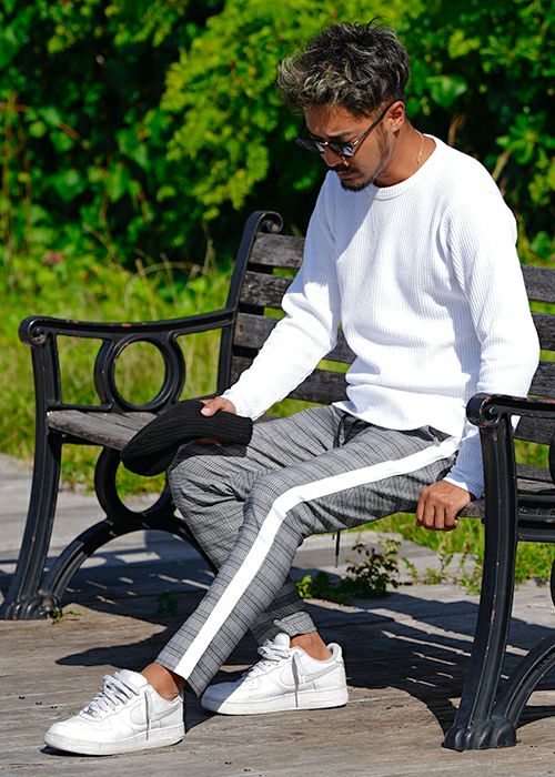 R.T.E.Gチェックラインパンツ | adamsJUGGLER（アダムスジャグラー