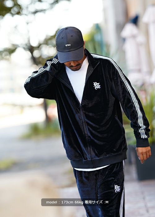 RTEGベロアトラックジャケット | adamsJUGGLER（アダムスジャグラー