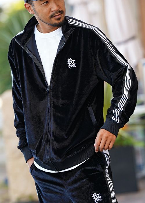 RTEGベロアトラックジャケット | adamsJUGGLER（アダムスジャグラー