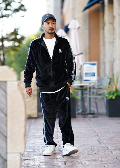 RTEGベロアトラックジャケット | adamsJUGGLER（アダムスジャグラー