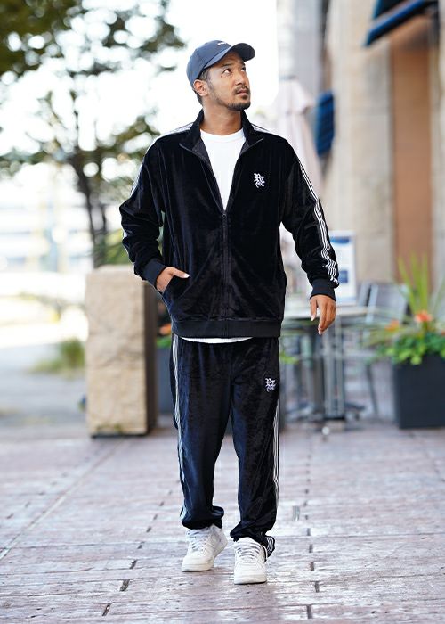 RTEGベロアトラックジャケット | adamsJUGGLER（アダムスジャグラー