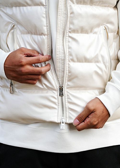 SALE】レザーパファーベスト | adamsJUGGLER（アダムスジャグラー