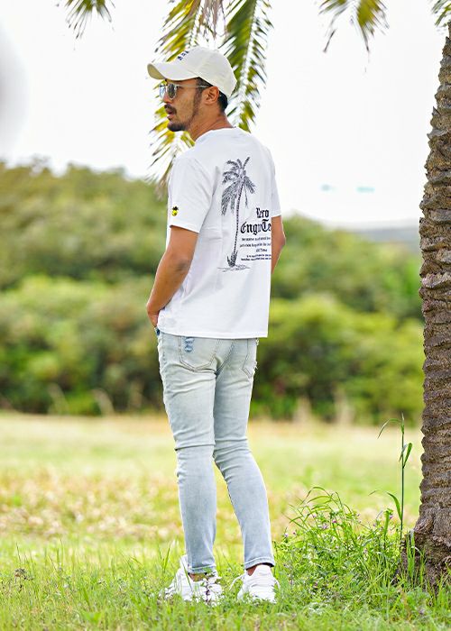 L/インディゴダメージデニムロングパンツ | adamsJUGGLER（アダムス 