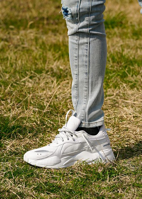 L/インディゴダメージデニムロングパンツ | adamsJUGGLER（アダムス