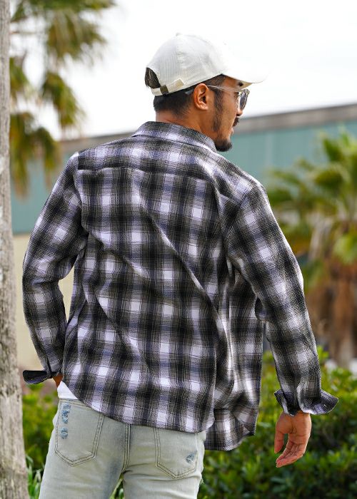 24RTEGS/チェックロングシャツ | adamsJUGGLER（アダムスジャグラー