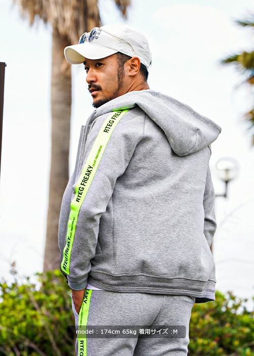 RTEG/ネオンテープジップフーディー | adamsJUGGLER（アダムス