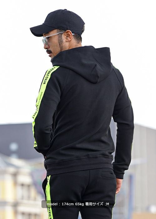 RTEG/ネオンテープジップフーディー | adamsJUGGLER（アダムス