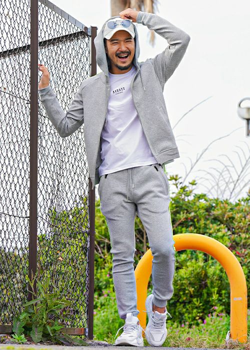 RTEG/ネオンテープジップスウェットパンツ | adamsJUGGLER（アダムス