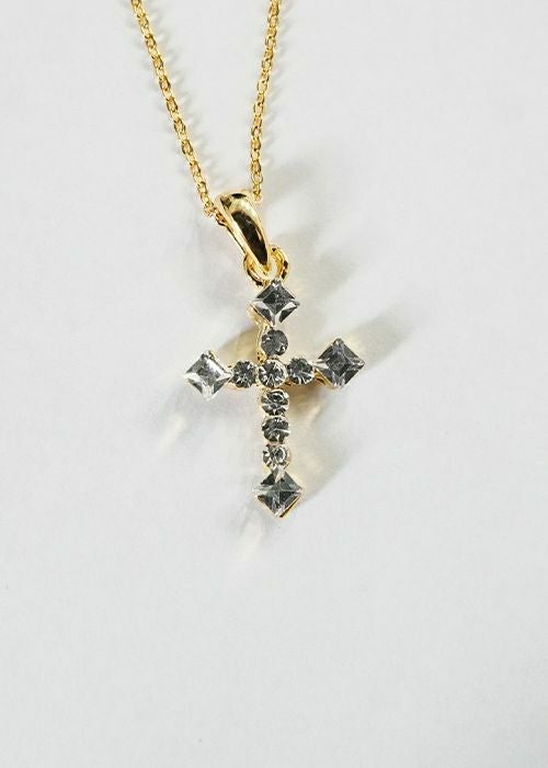 スクエアクロスネックレス スモールクロスネックレス／クロス
