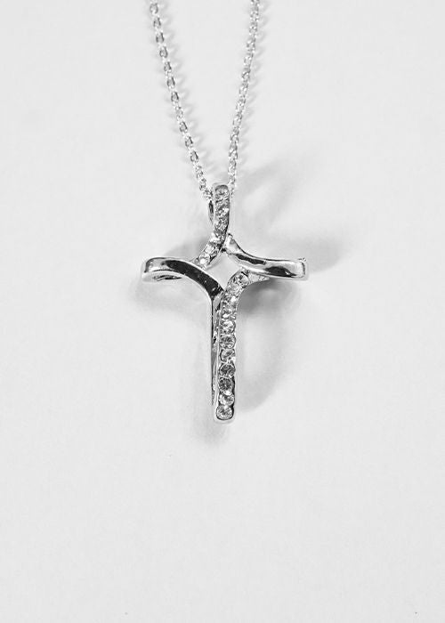 スクリュークロスネックレス スモールクロスネックレス／クロス