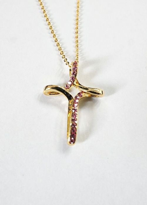 スクリュークロスネックレス スモールクロスネックレス／クロス