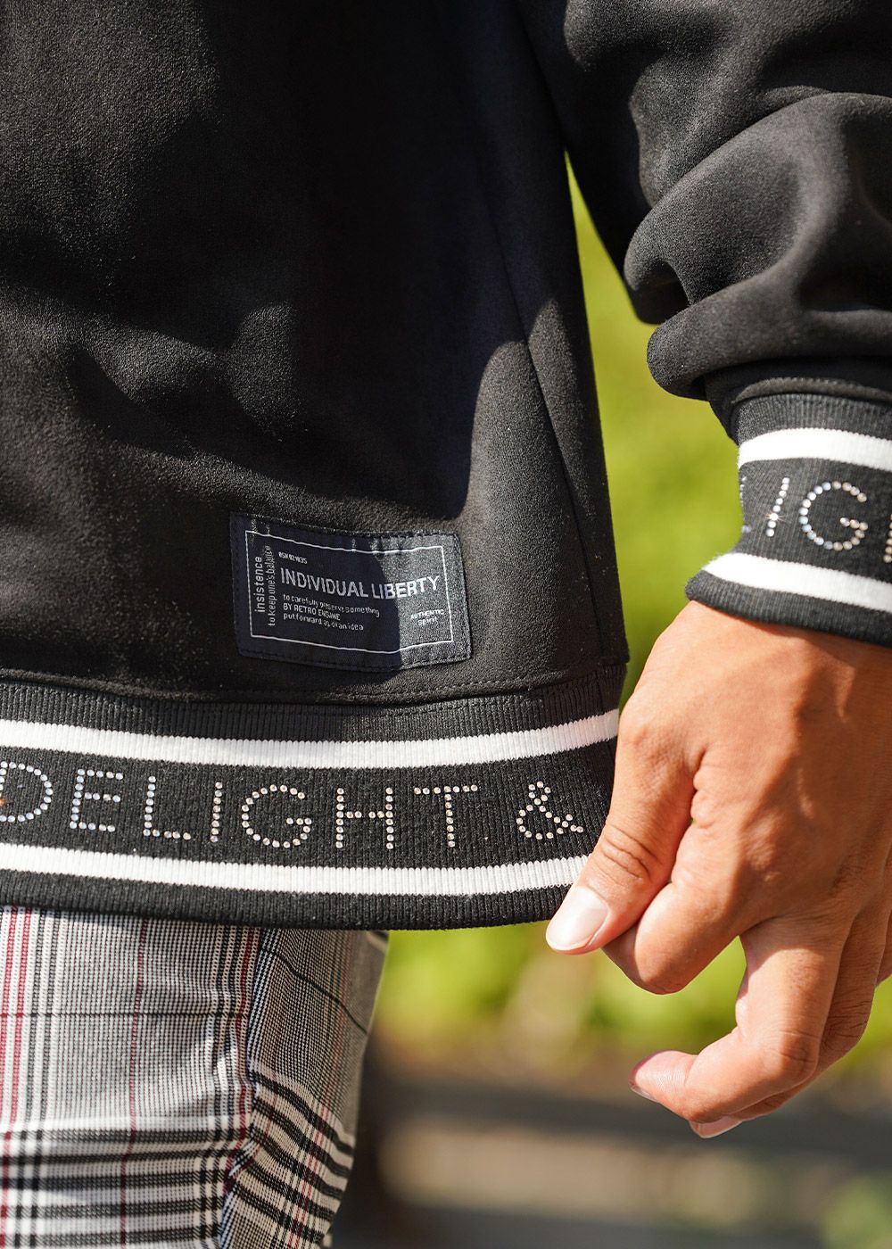 RTEGラインストーンスウェットプル | adamsJUGGLER（アダムス