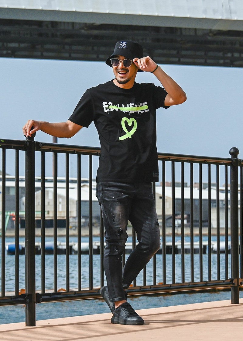 G/ブラックペイントデニムパンツ | adamsJUGGLER（アダムスジャグラー 