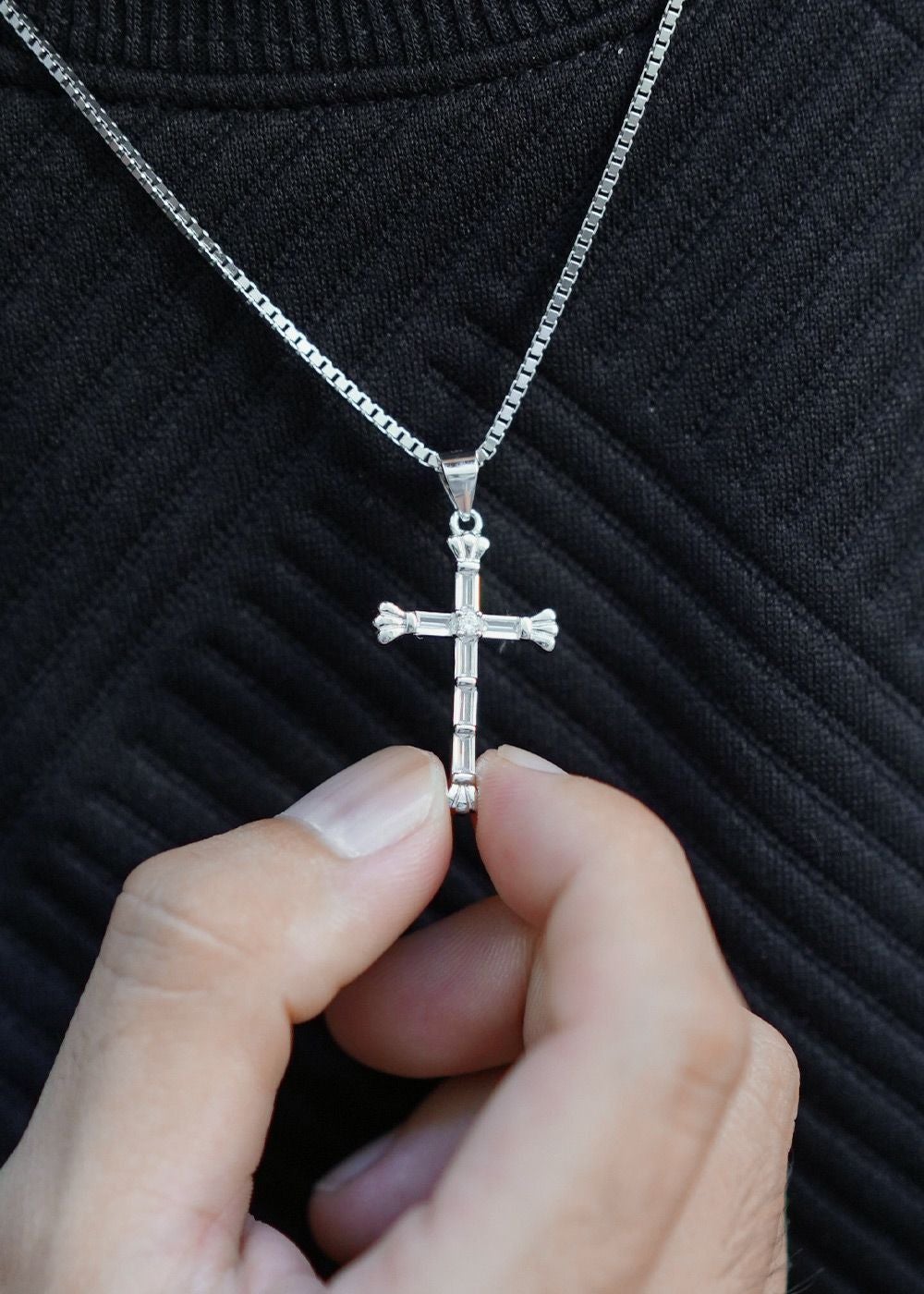 B.C.S925ネックレス スモールクロスネックレス／クロスネックレス