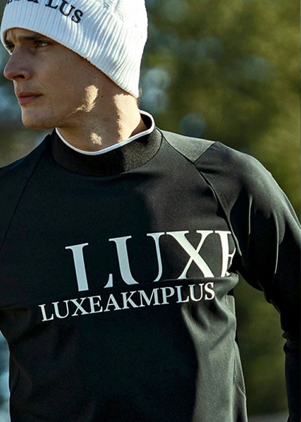 CHEST LOGO MOCK NECK LONG T-SHIRT | adamsJUGGLER（アダムス