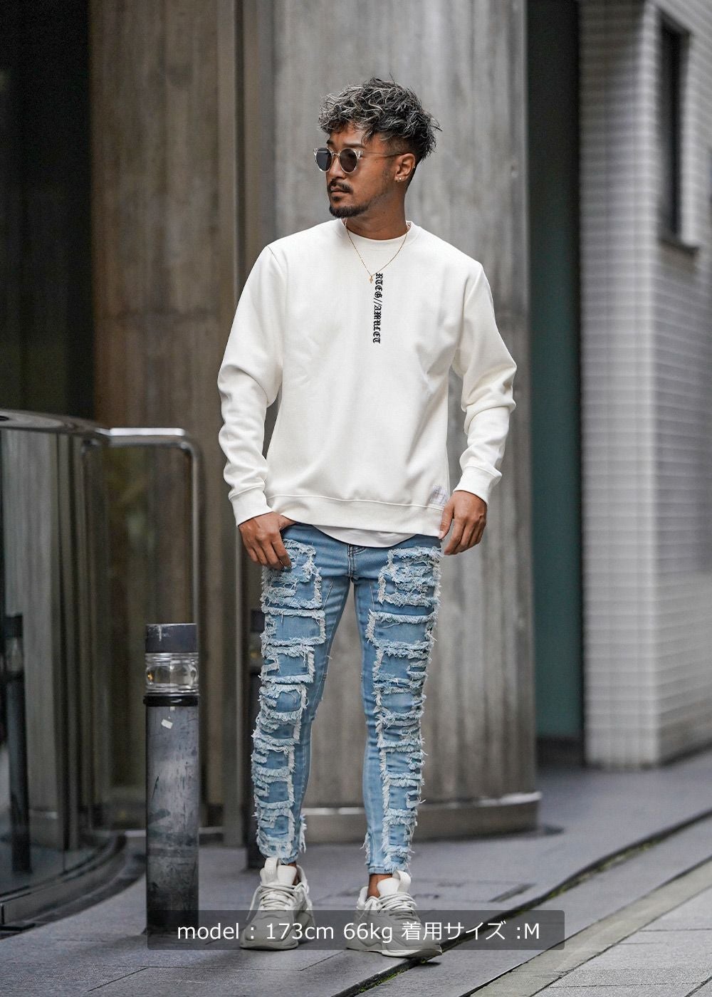 24/フリンジデニムロングパンツ | adamsJUGGLER（アダムスジャグラー