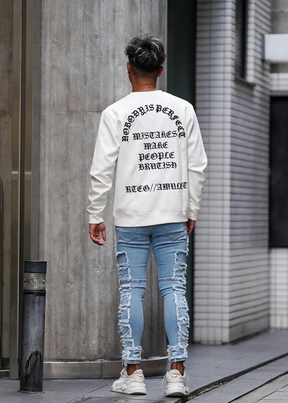 24/フリンジデニムロングパンツ | adamsJUGGLER（アダムスジャグラー