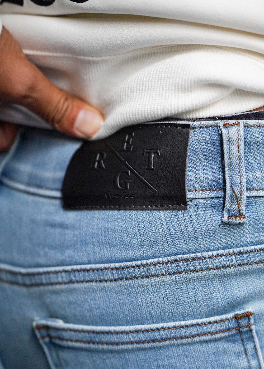 24/フリンジデニムロングパンツ | adamsJUGGLER（アダムスジャグラー